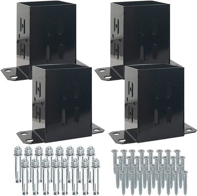 Fence Post Anchor Decking Post Base για το Deck Porch Railing Υποστήριξη Υποστήριξης για Fencing Trellis & Gates